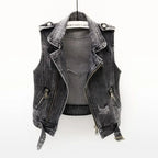 Classic Denim Sleeveless Jacket