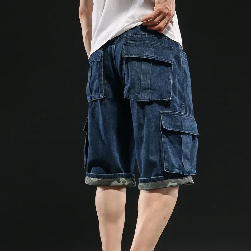 Vintage Cargo Denim Shorts