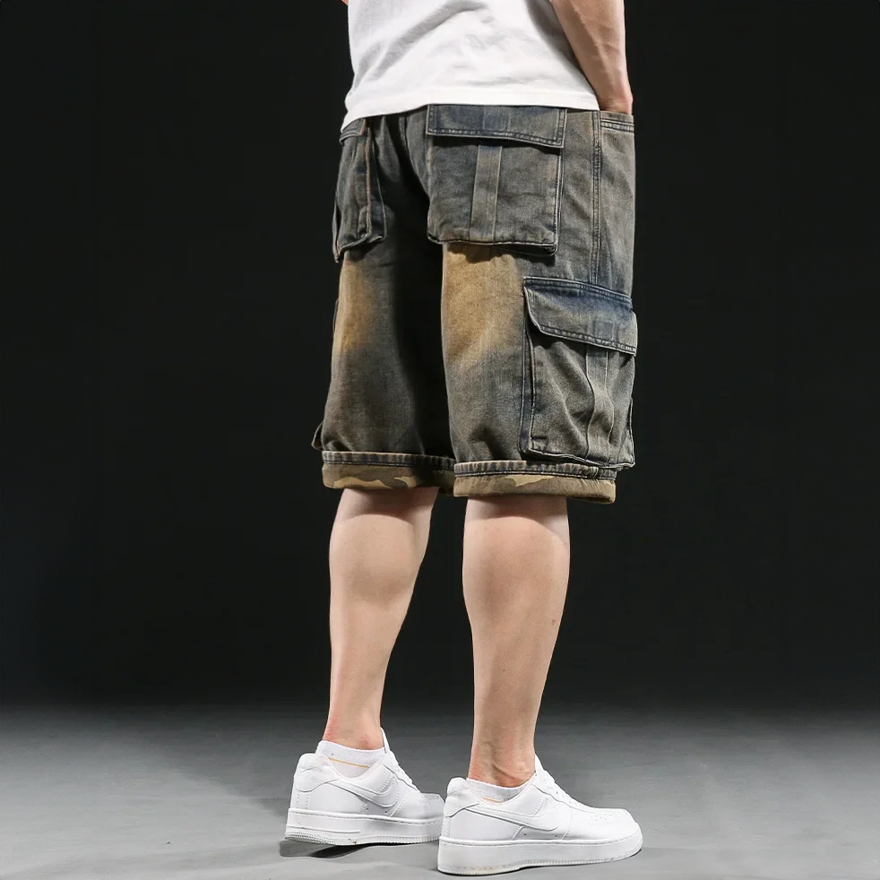 Vintage Cargo Denim Shorts