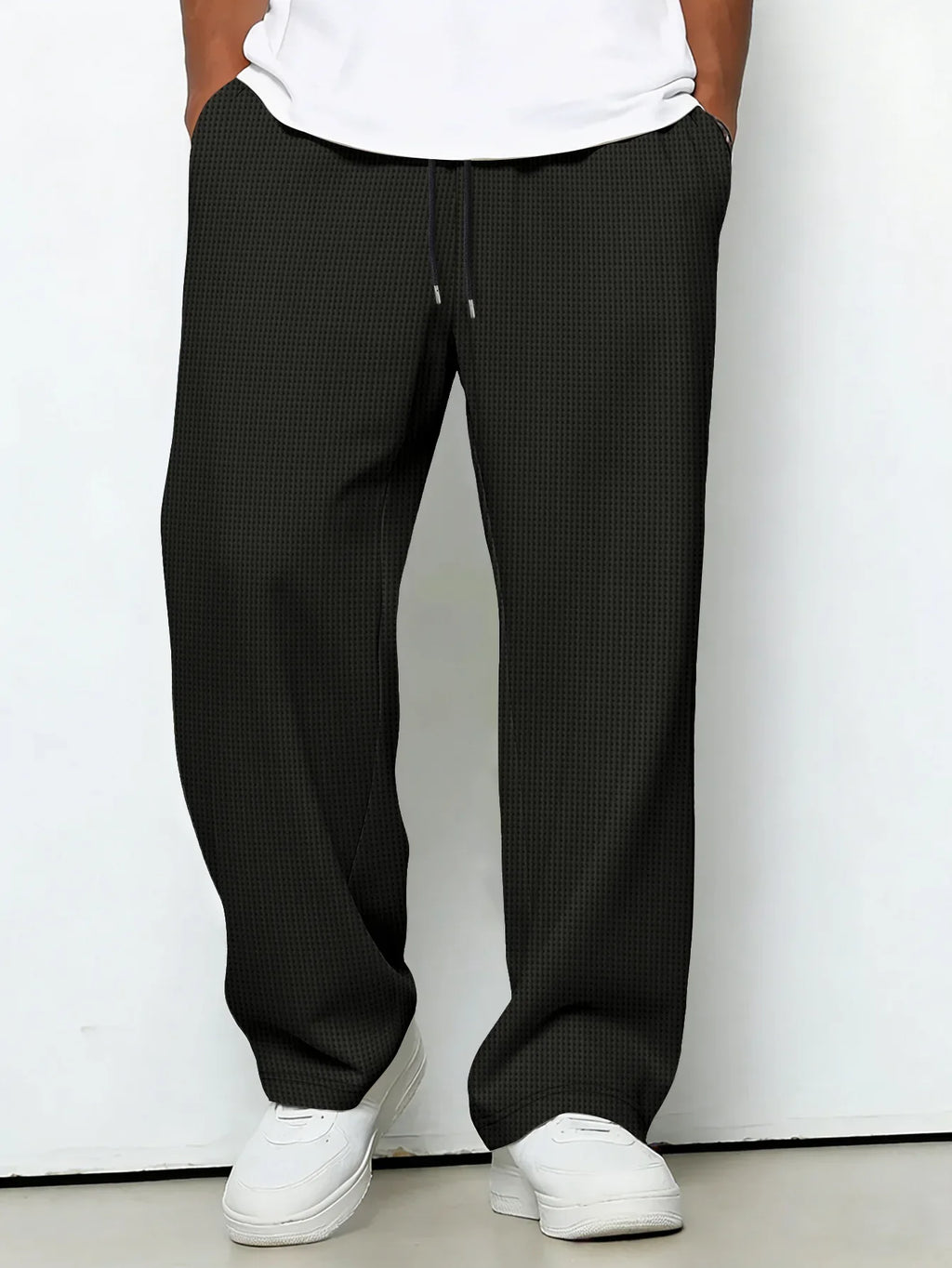 Straight Leg Casual Trousers
