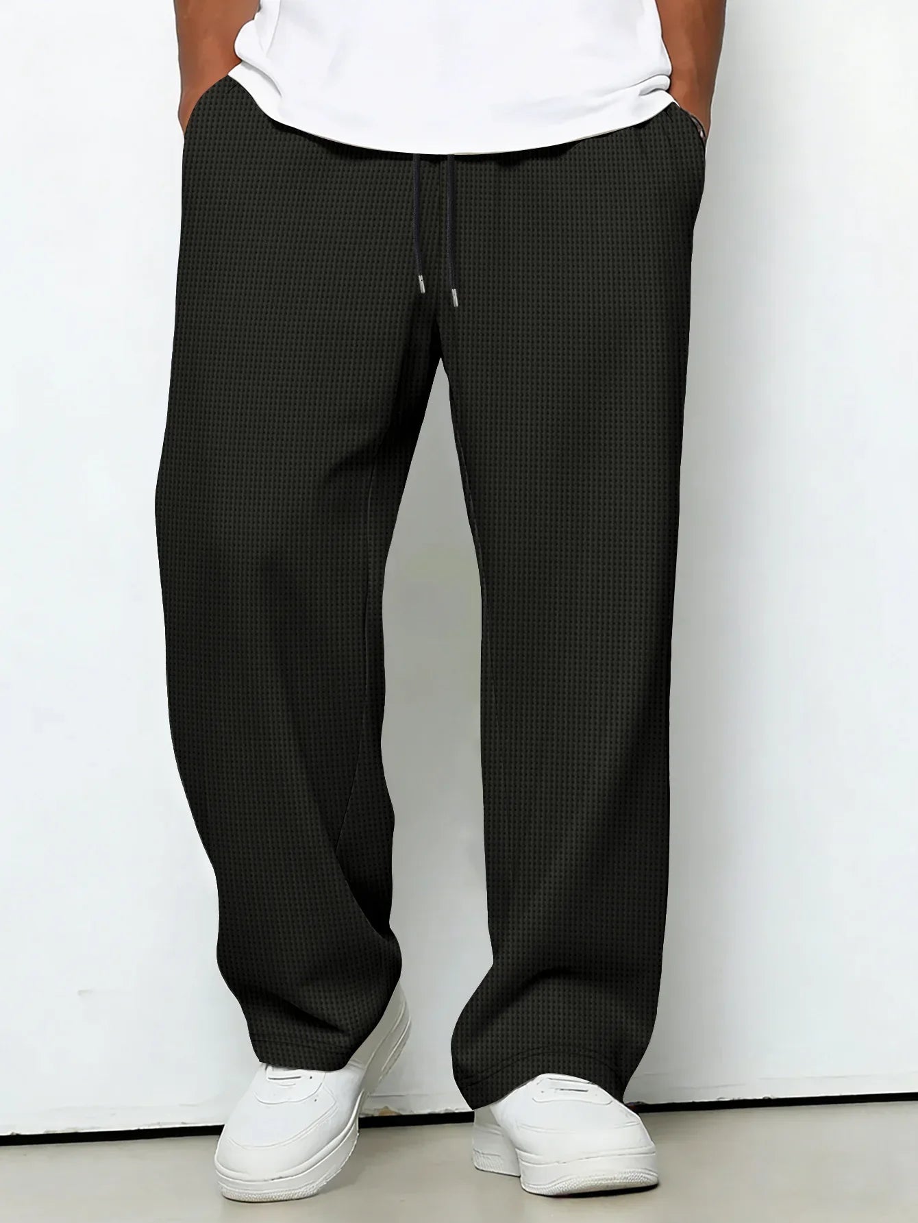 Straight Leg Casual Trousers