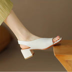 Block Heel Ankle Strap Sandals