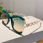 Pearl Chain Gradient Sunglasses