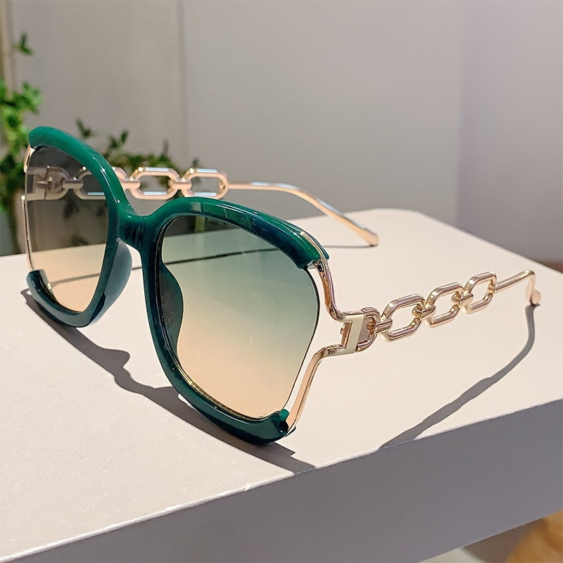 Pearl Chain Gradient Sunglasses