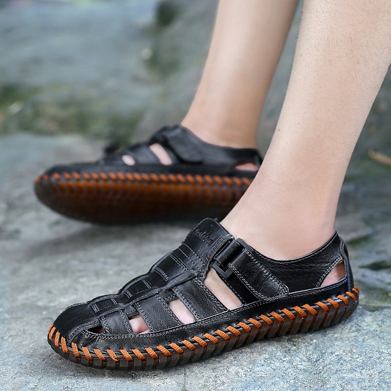 Craftsman Stitch Leather Sandals
