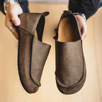 Suede Leather Slip-Ons