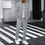 Sleeve Cardigan & Drawstring Pants