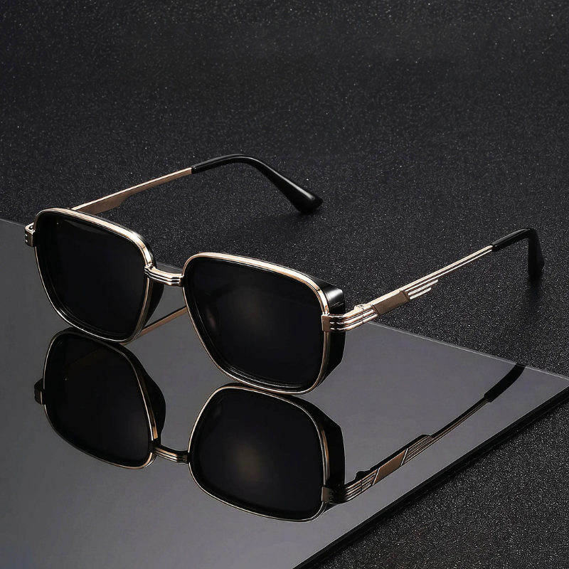 Retro Square Alloy Sunglasses