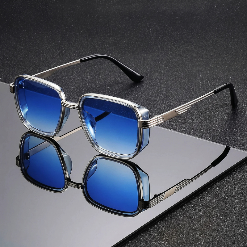 Retro Square Alloy Sunglasses