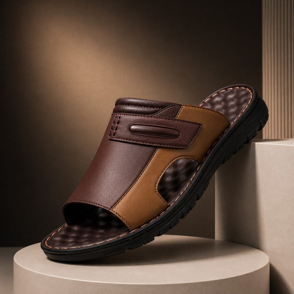 Block Slip-On Summer Sandals