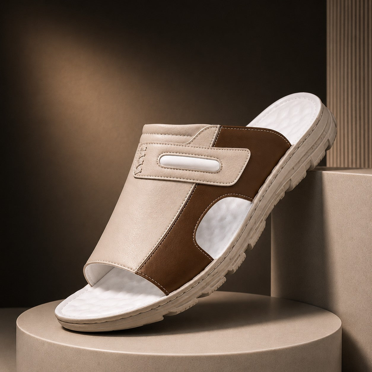 Block Slip-On Summer Sandals
