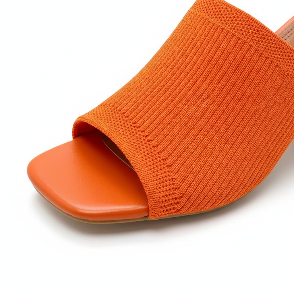 Square Heel Slide Sandals