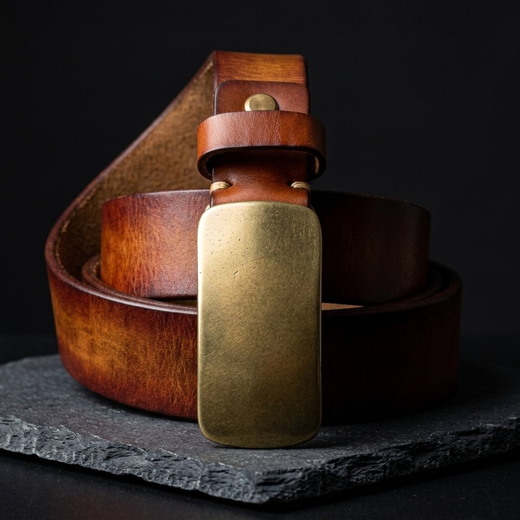Grain Brass Buckle