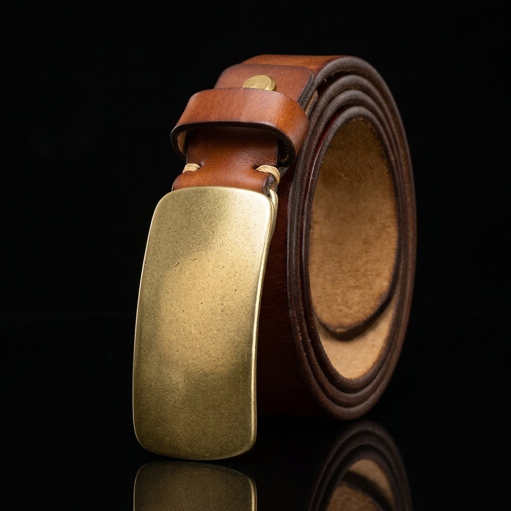 Grain Brass Buckle