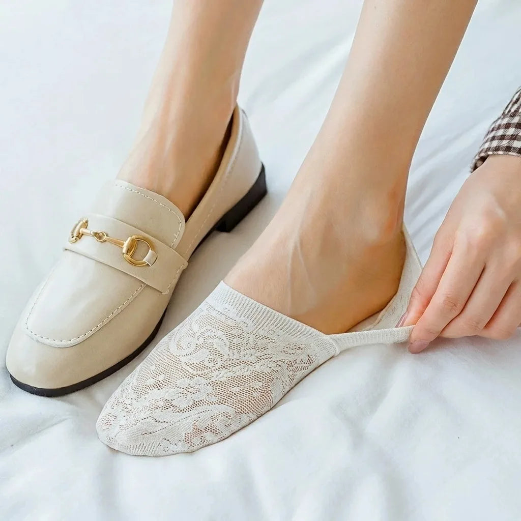 Breathable Floral Lace Socks