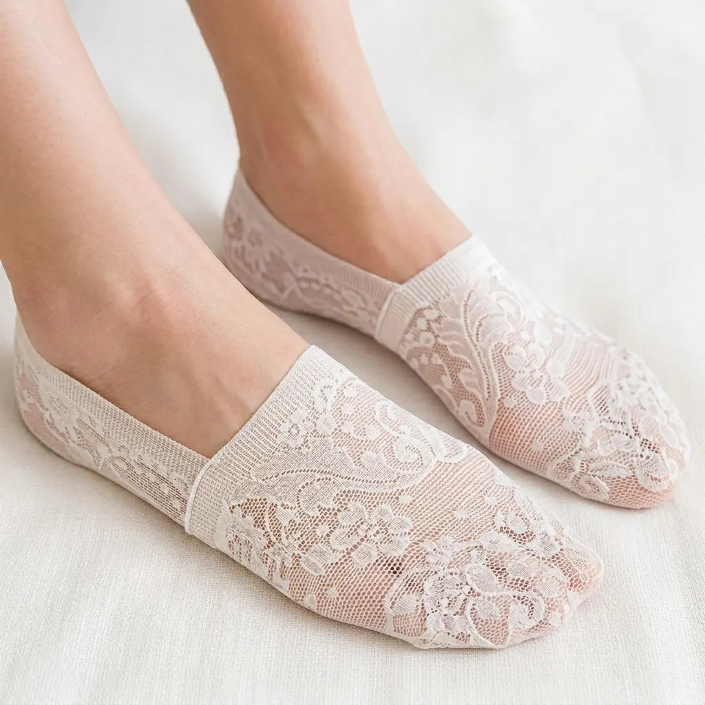Breathable Floral Lace Socks