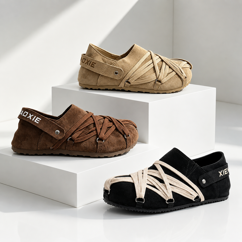 Woven Casual Closed-Toe Shoes