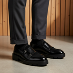 Leather British Monk Loafers