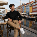 Waffle Textured Casual Pants