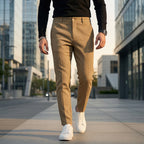 Waffle Textured Casual Pants
