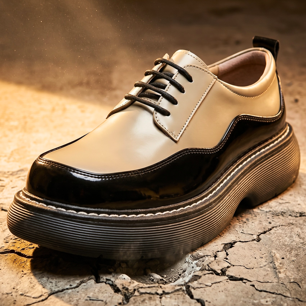 Rivaro Retro Leather Derbies