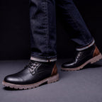 Retro Leather Ankle Boots
