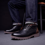 Retro Leather Ankle Boots