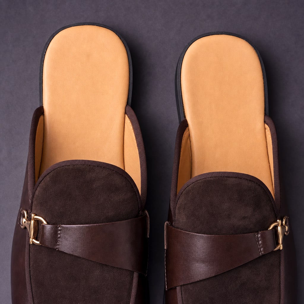 Premium Suede Slip-On Mules