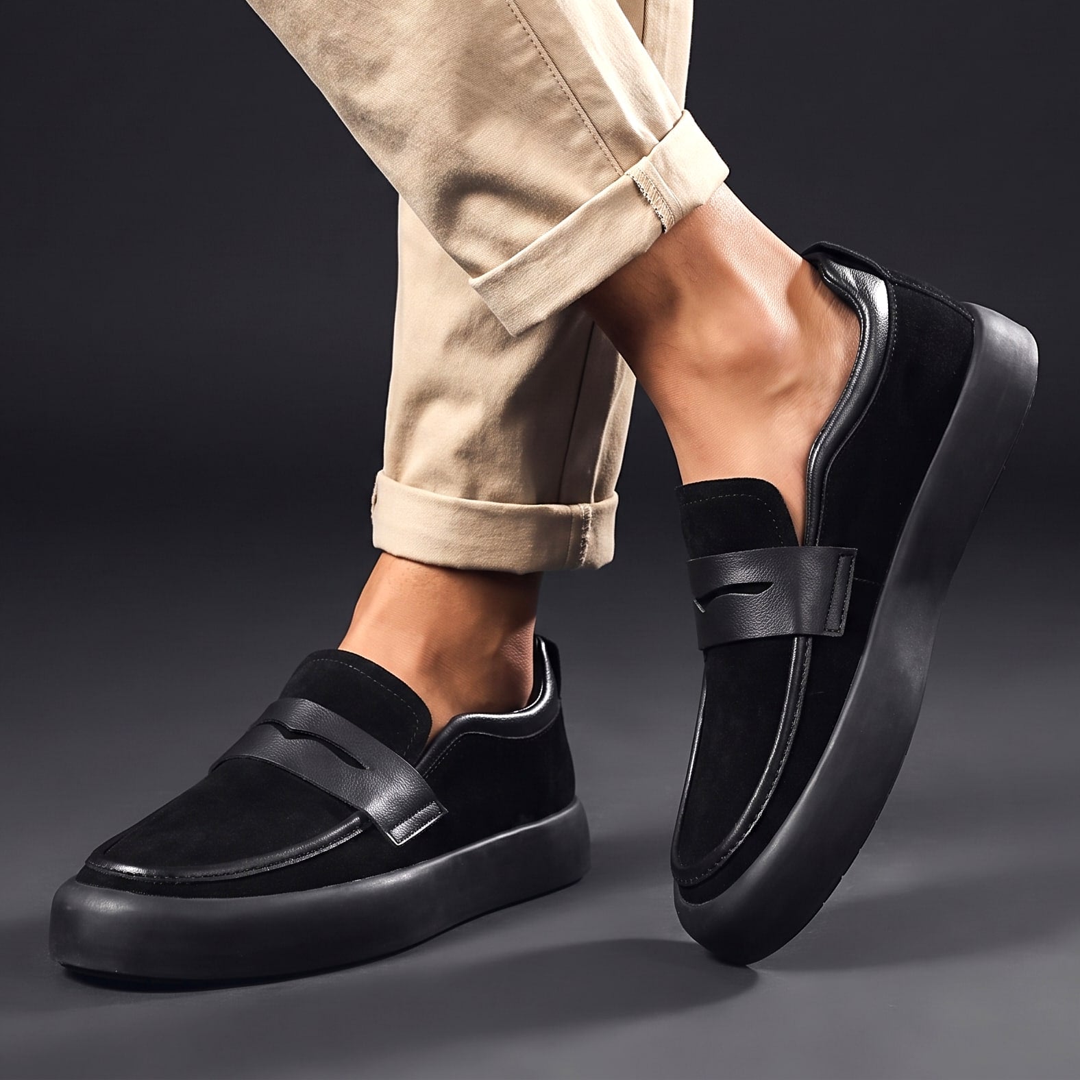 Breathable Leather Walking Shoes