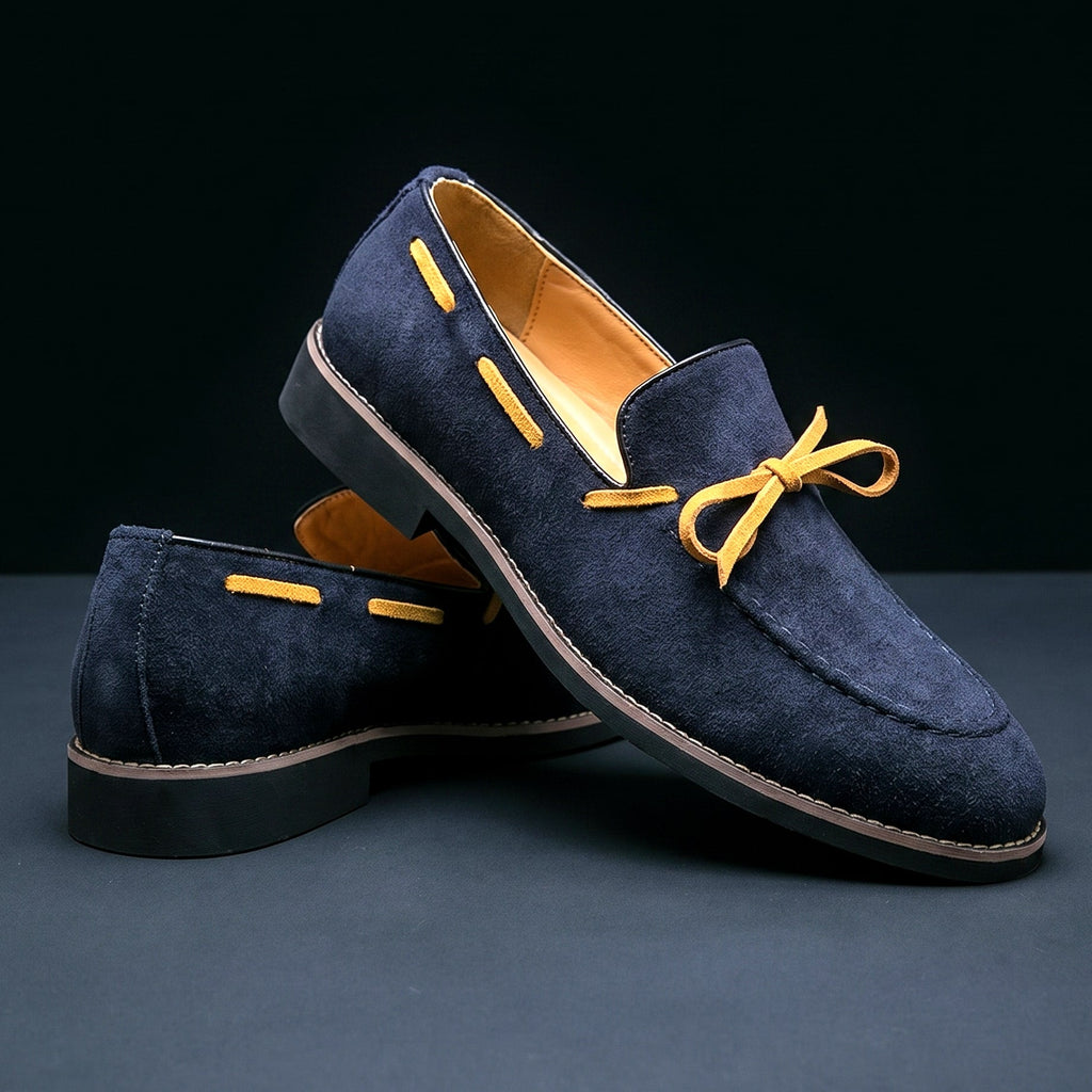 Genuine Suede Penny Loafers