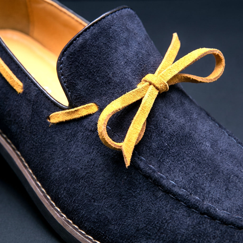 Genuine Suede Penny Loafers