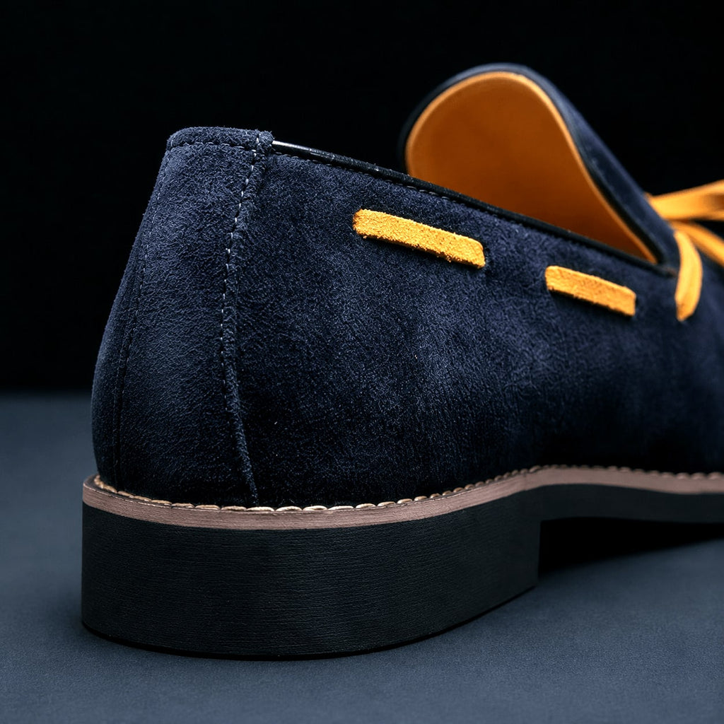 Genuine Suede Penny Loafers