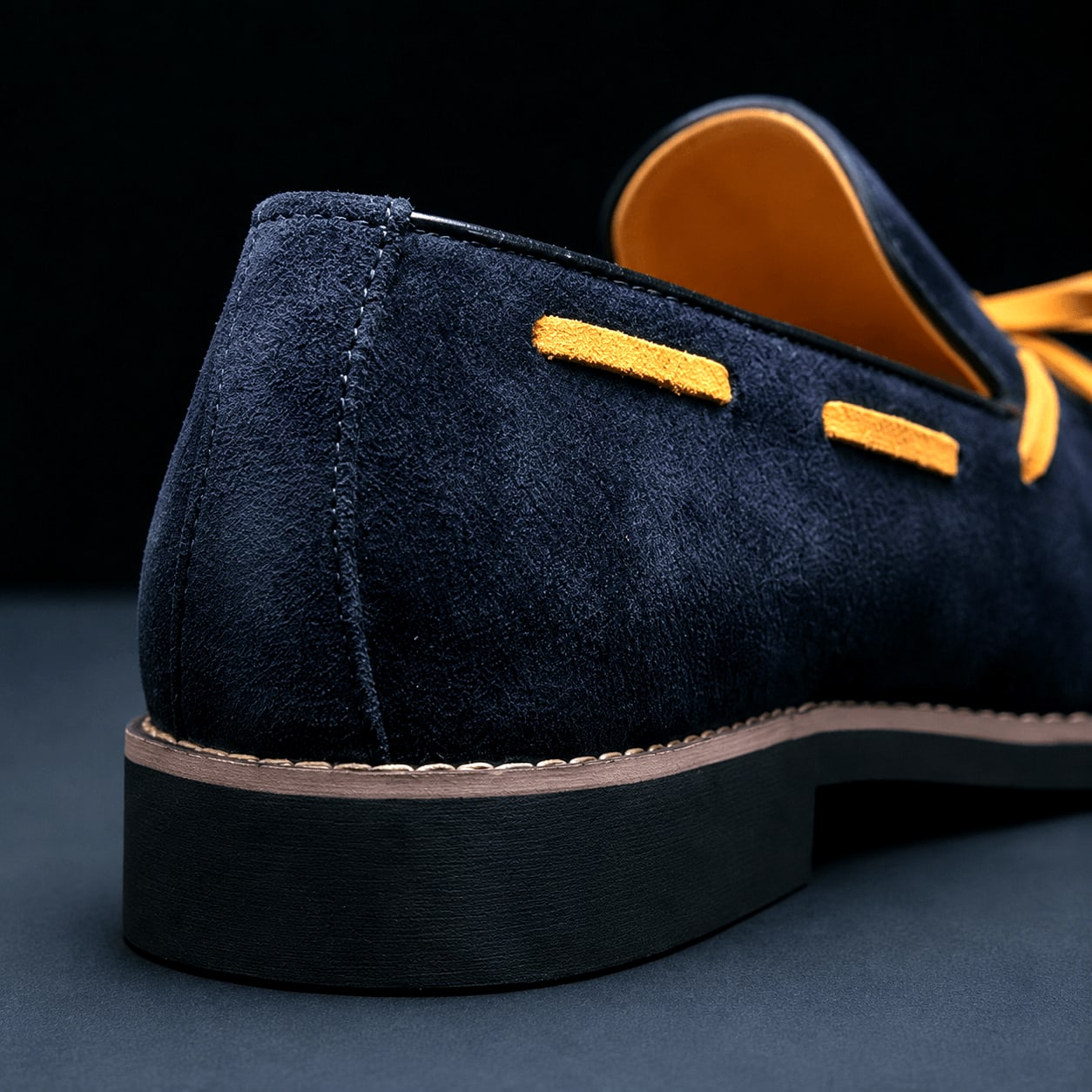 Genuine Suede Penny Loafers