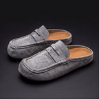 Men's Cow Suede Half Loafers