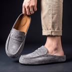 Men's Cow Suede Half Loafers