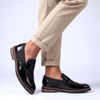 Two-Tone Patent Leather Loafers