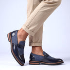 Two-Tone Patent Leather Loafers