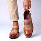 Two-Tone Patent Leather Loafers