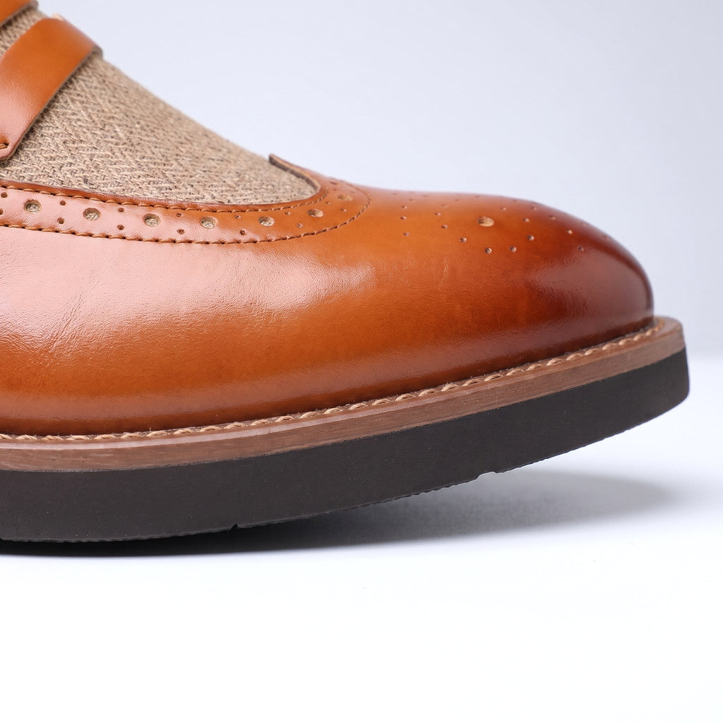 Two-Tone Patent Leather Loafers