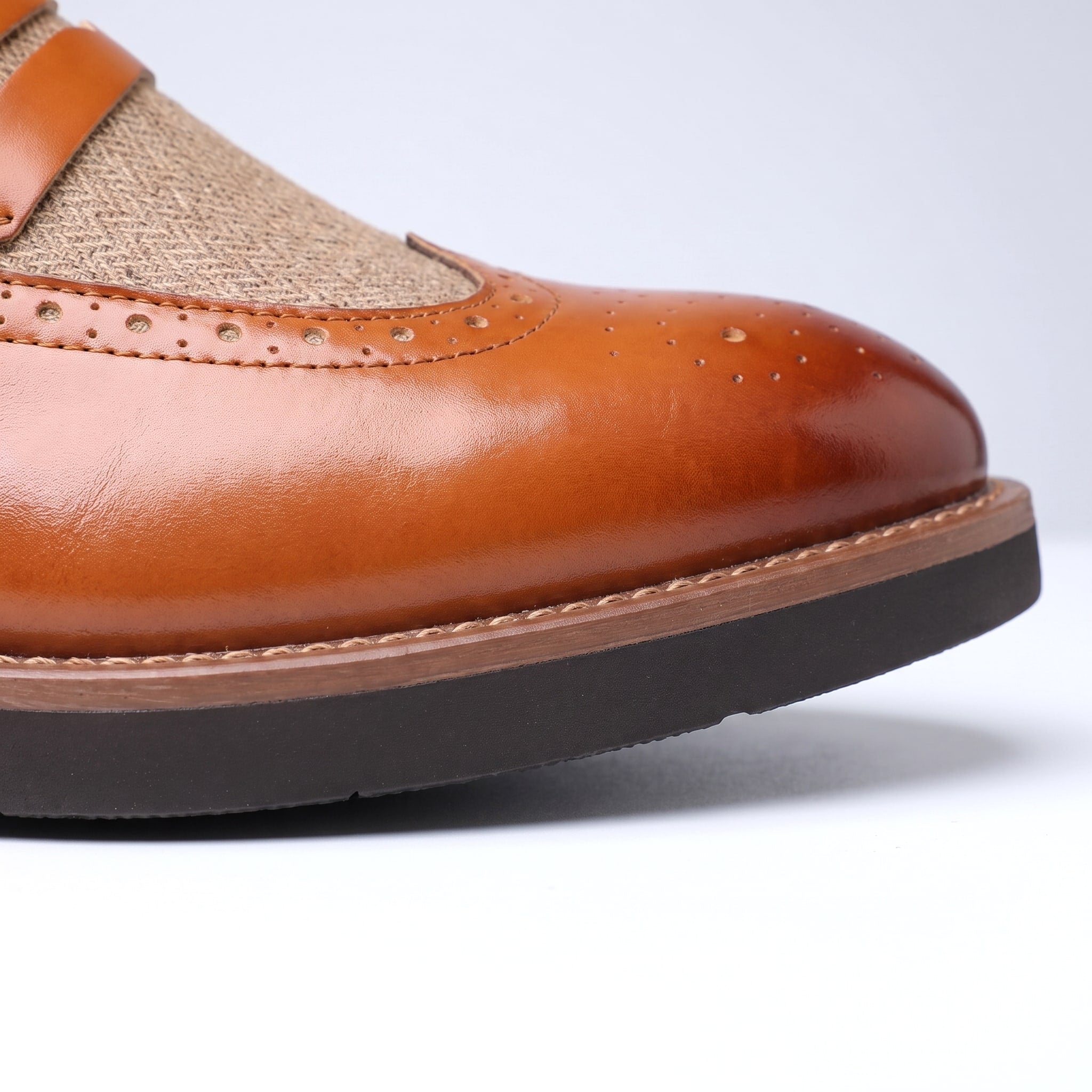 Two-Tone Patent Leather Loafers