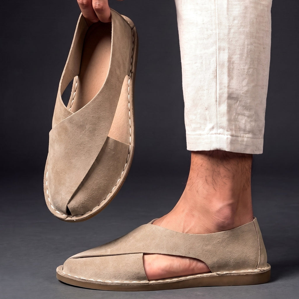 Handcrafted Cow Suede Sandals