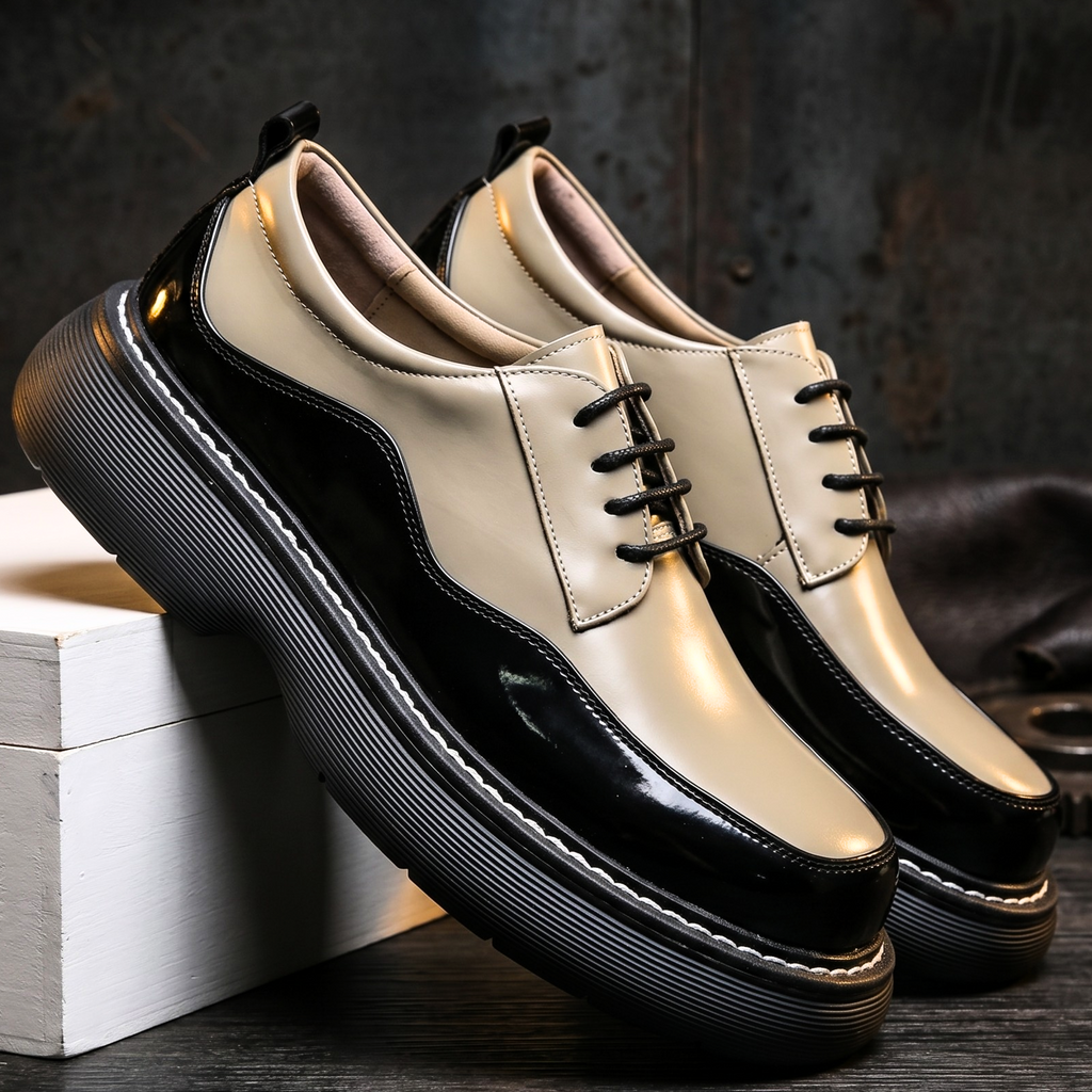 Rivaro Retro Leather Derbies
