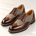 Split Leather Oxford Shoes