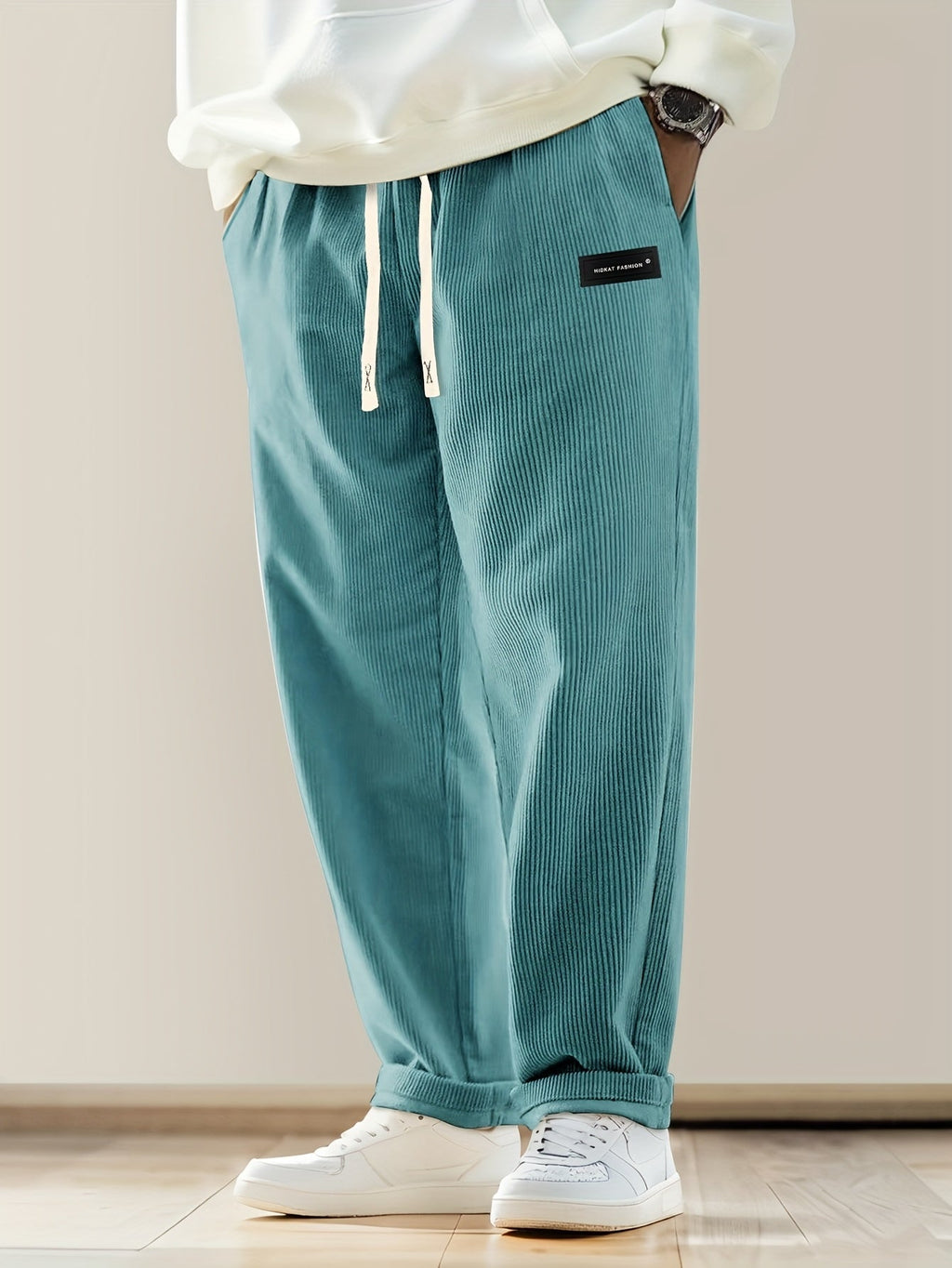 Corduroy Pants Drawstring Waist