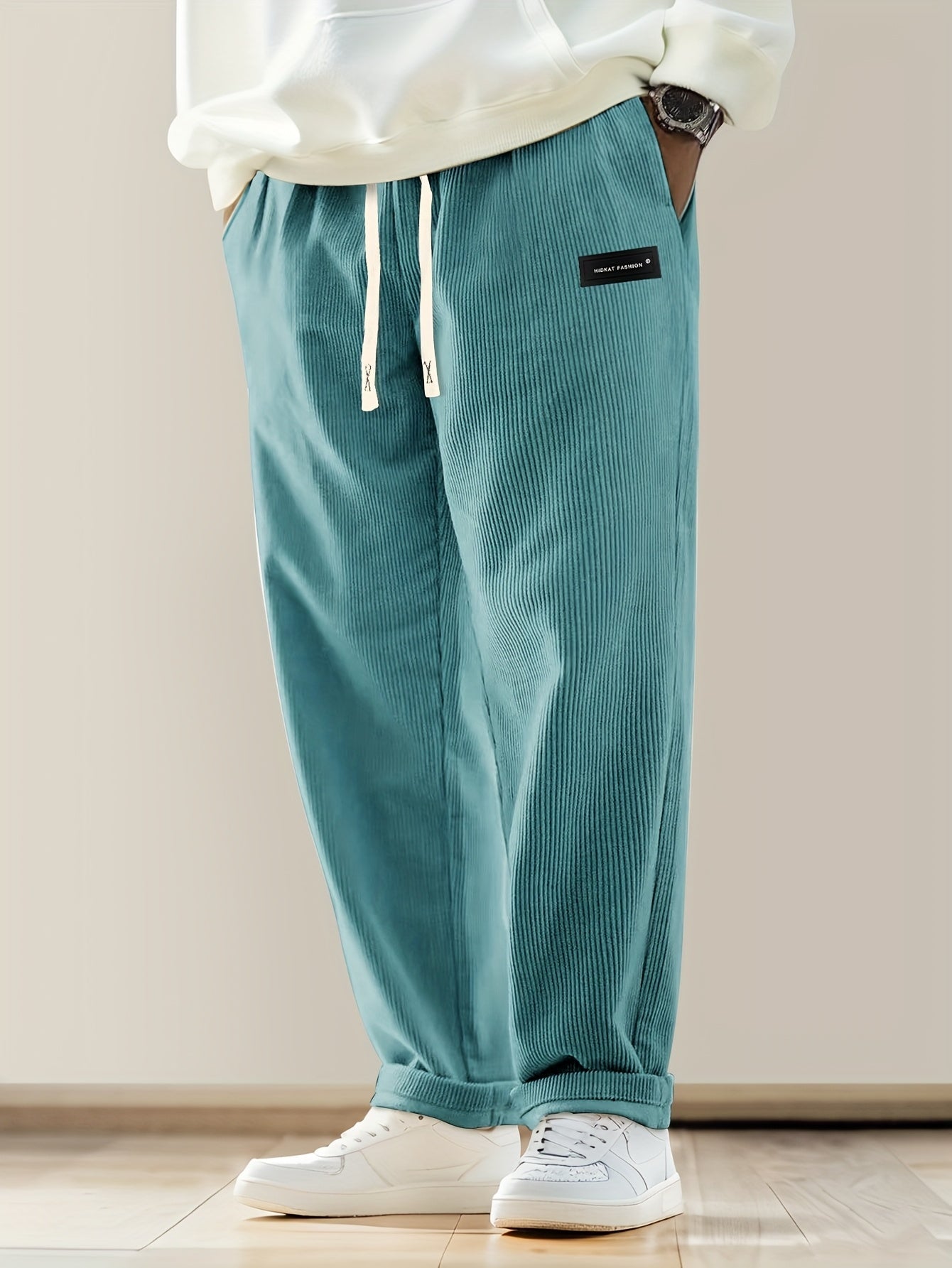 Corduroy Pants Drawstring Waist