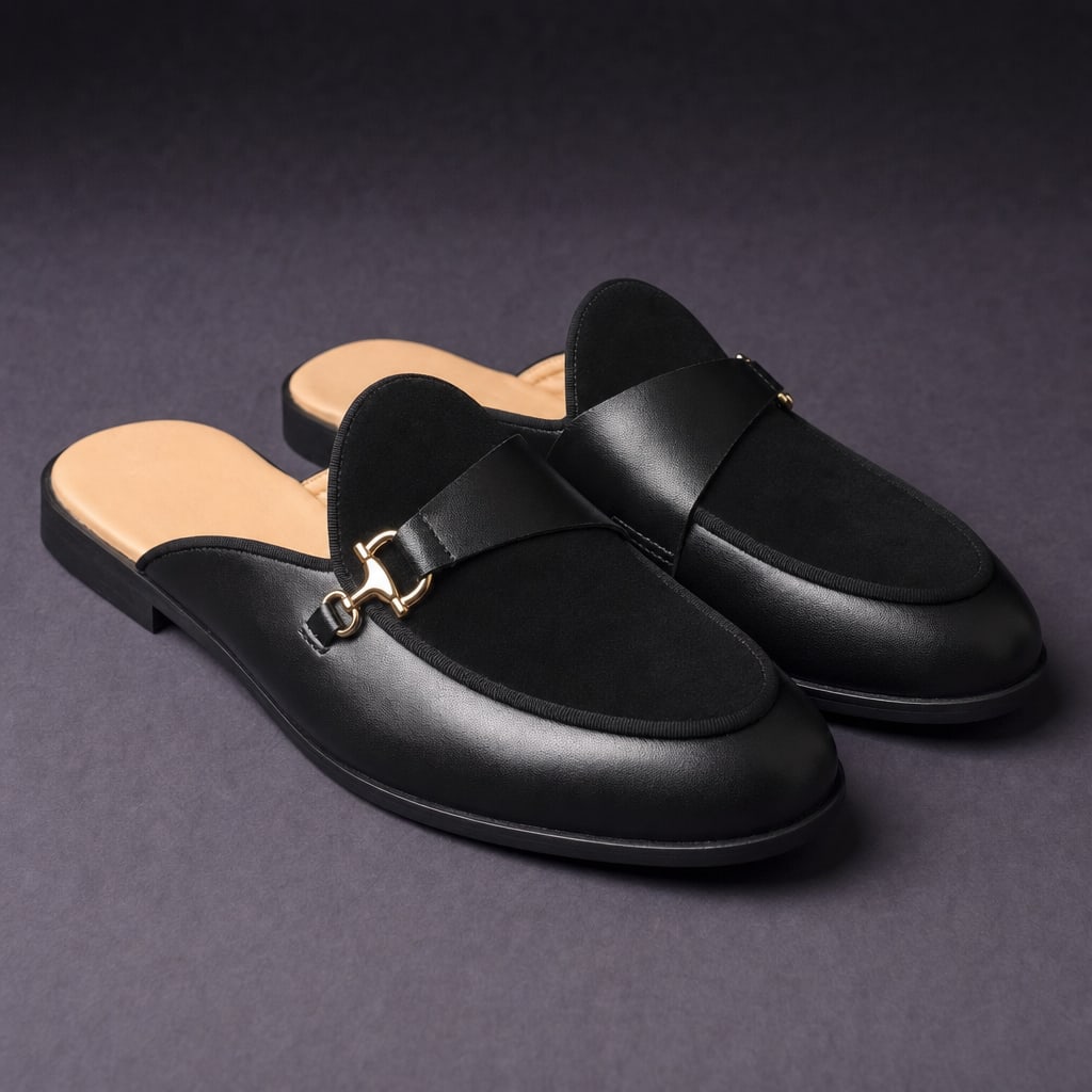 Premium Suede Slip-On Mules