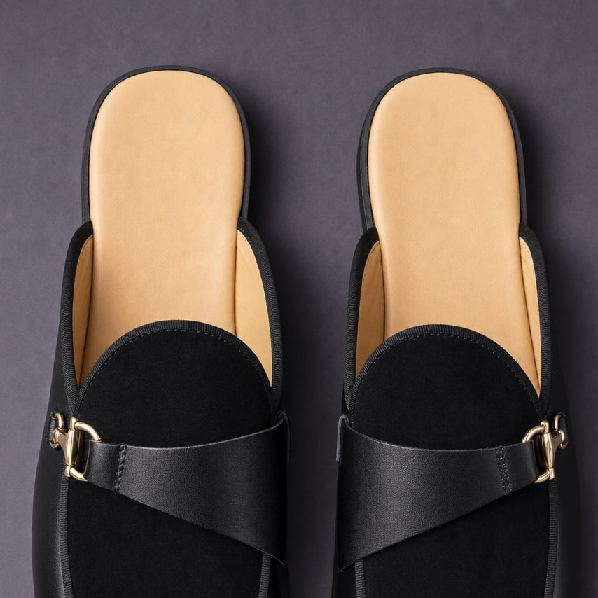 Premium Suede Slip-On Mules