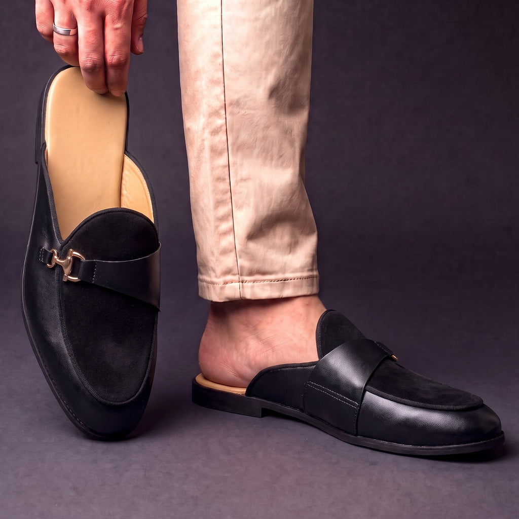 Premium Suede Slip-On Mules