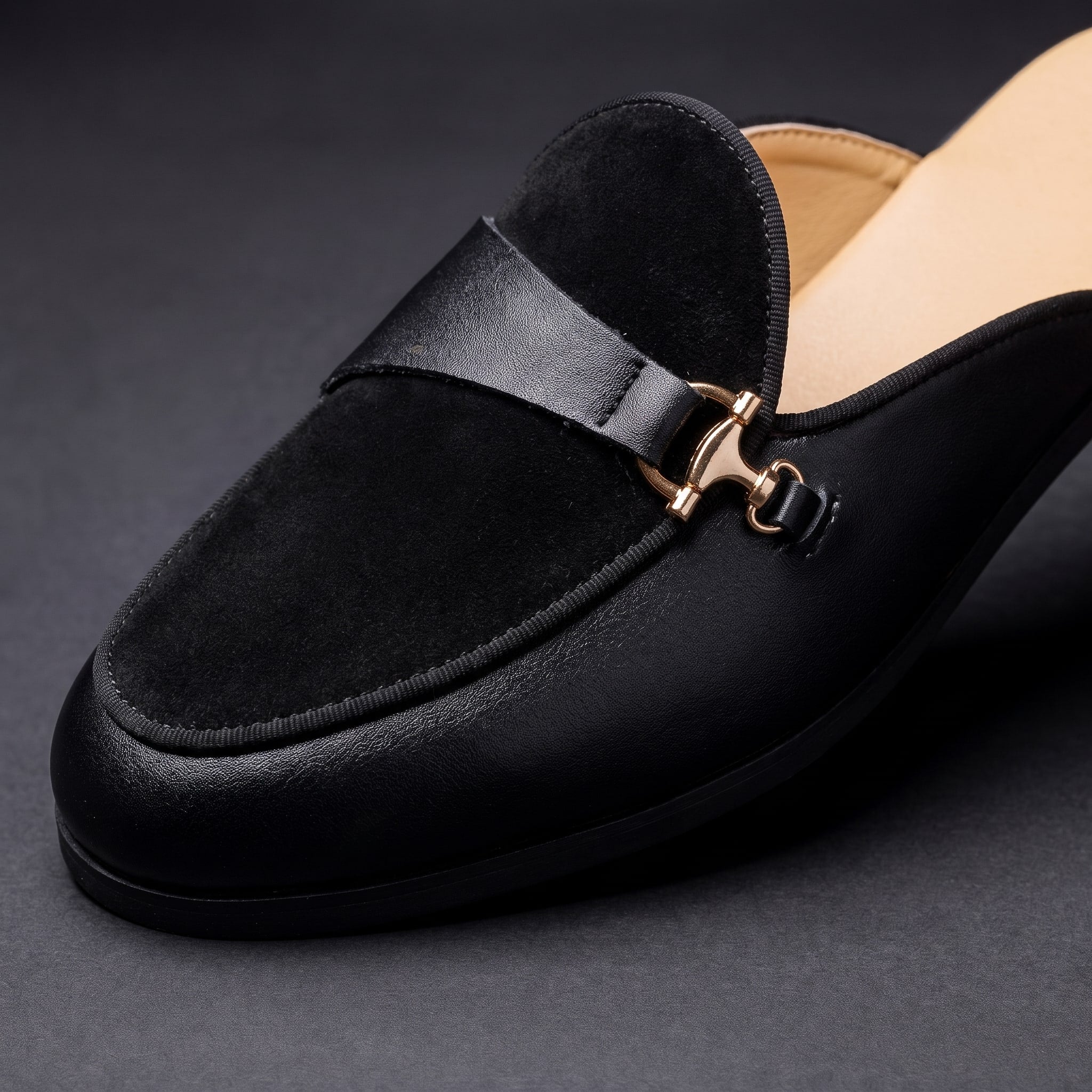 Premium Suede Slip-On Mules