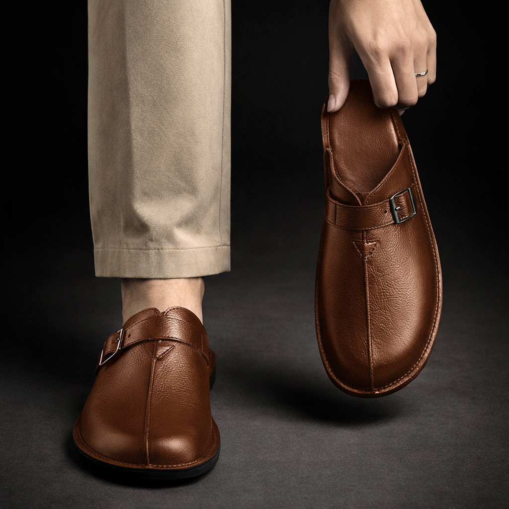 Leather Comfort Mules